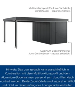 Hörmann Juno Loungedach für JFD7/11/14, ca. B321/H220/T325 cm