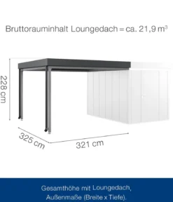 Hörmann Juno Loungedach für JFD7/11/14, ca. B321/H220/T325 cm