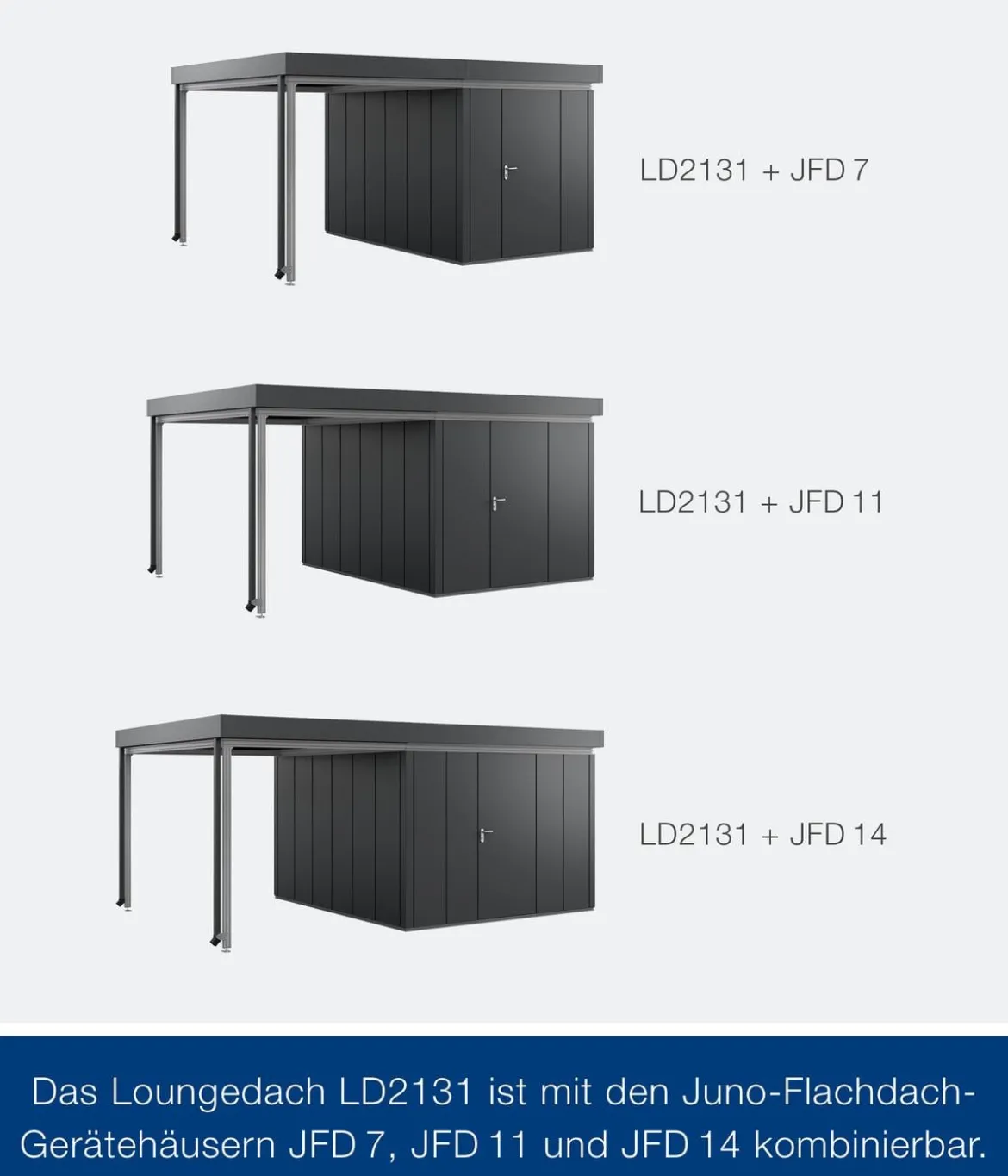 Hörmann Juno Loungedach für JFD7/11/14, ca. B225/H220/T325 cm