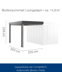 Hörmann Juno Loungedach für JFD7/11/14, ca. B225/H220/T325 cm