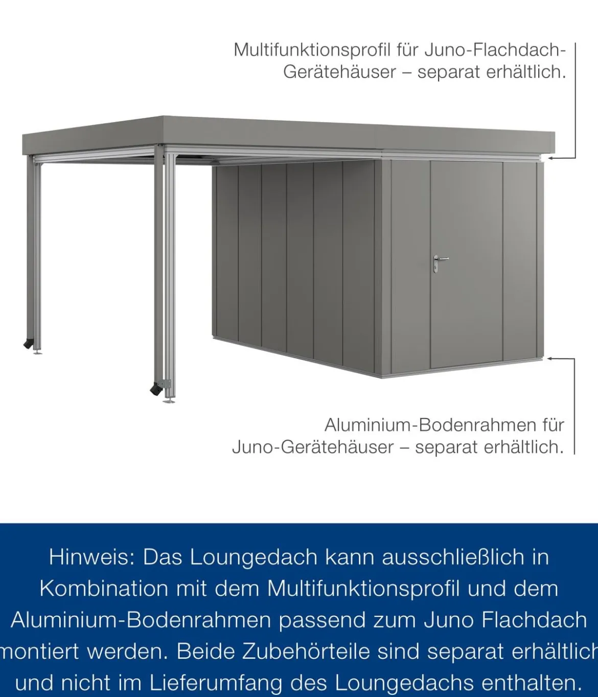 Hörmann Juno Loungedach für JFD7/11/14, ca. B225/H220/T325 cm