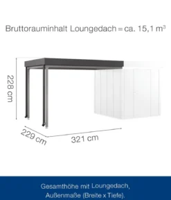 Hörmann Juno Loungedach für JFD5/9/12, ca. B321/H220/T229 cm