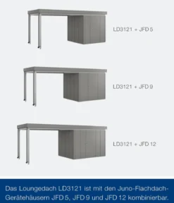 Hörmann Juno Loungedach für JFD5/9/12, ca. B321/H220/T229 cm