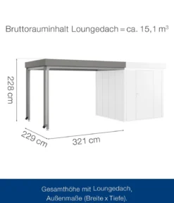 Hörmann Juno Loungedach für JFD5/9/12, ca. B321/H220/T229 cm