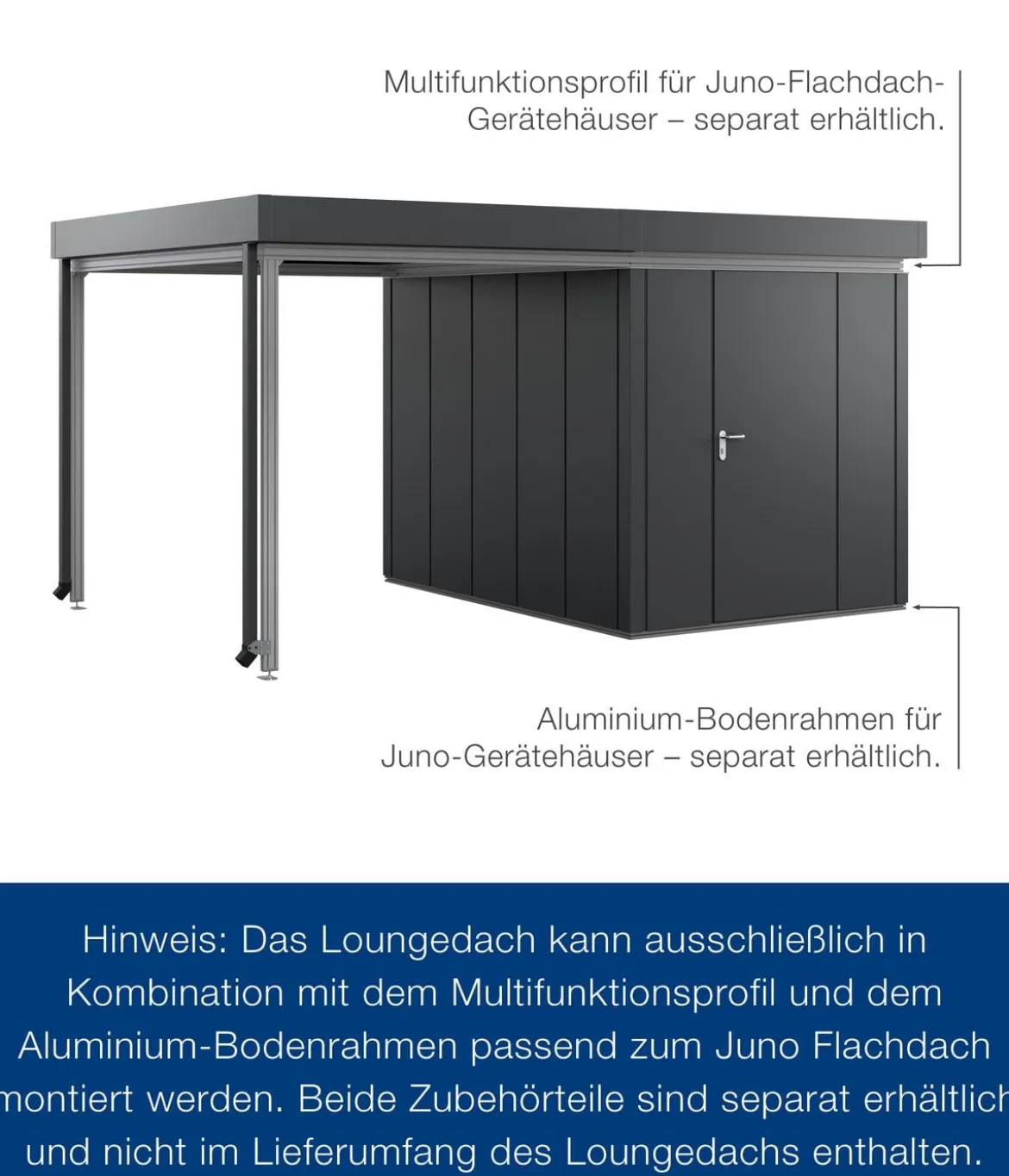 Hörmann Juno Loungedach für JFD6/10/13, ca. B225/H220/T277 cm
