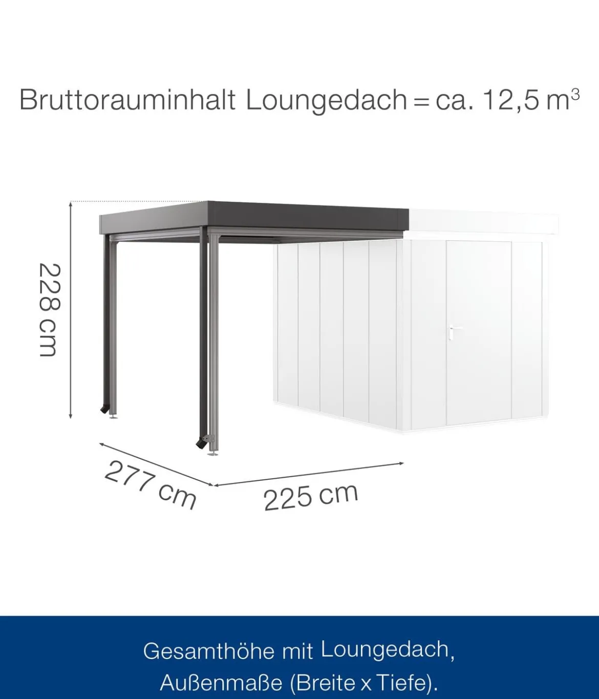 Hörmann Juno Loungedach für JFD6/10/13, ca. B225/H220/T277 cm