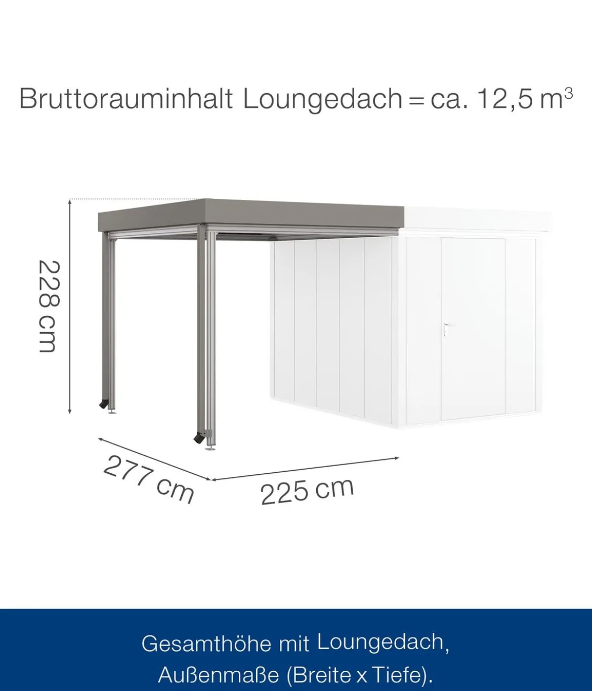 Hörmann Juno Loungedach für JFD6/10/13, ca. B225/H220/T277 cm