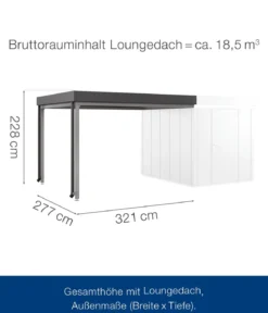 Hörmann Juno Loungedach für JFD6/10/13, ca. B321/H220/T277 cm