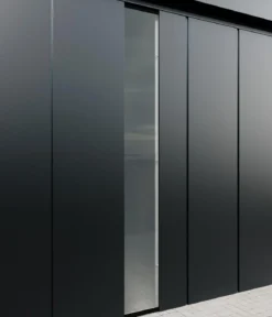 Hörmann Juno VSG-Echtglas Wandelement M/L-Sk, anthrazit, ca. B50/H208 cm