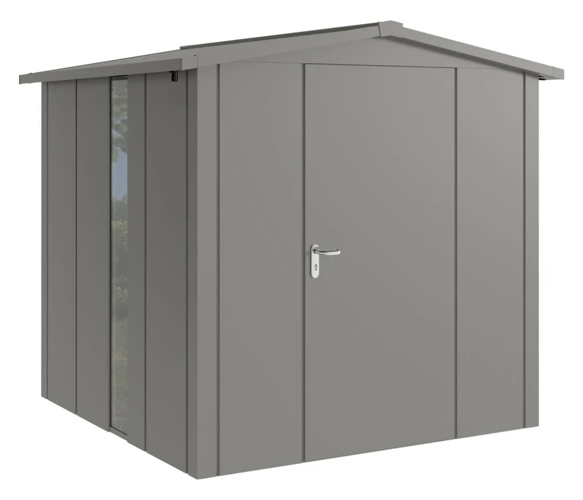 Hörmann Metallgerätehaus Juno JSD5 L-Sk Motiv Design bodentiefes Fenster, ca. B237/H223/T229 cm