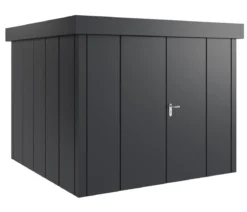 Hörmann Metallgerätehaus Juno JFD10 L-Sk Motiv Design mit Doppeltür, ca. B277/H222/T277 cm