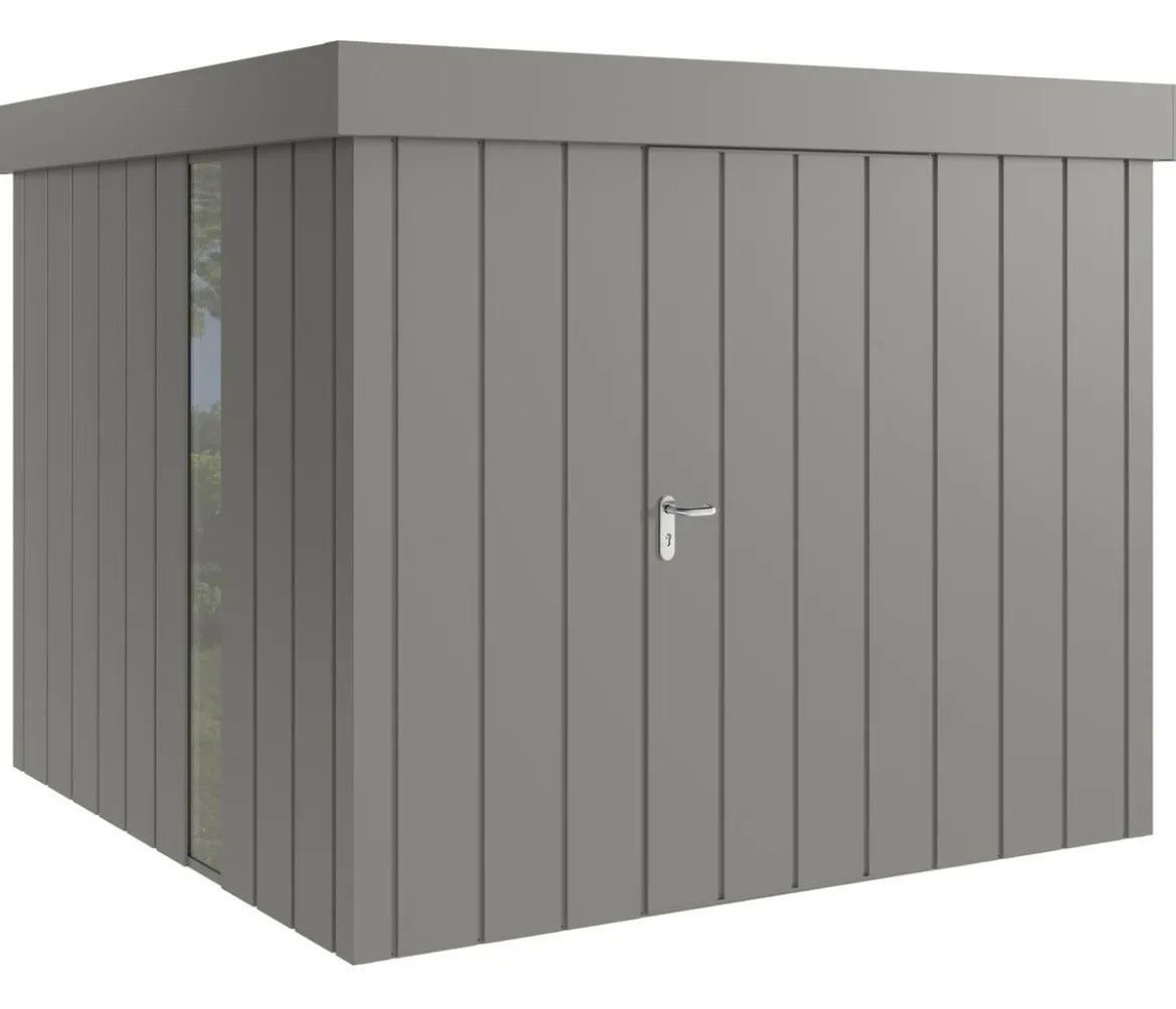 Hörmann Metallgerätehaus Juno JFD10 M-Sk Motiv Modern bodentiefes Fenster, ca. B277/H222/T277 cm