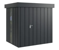 Hörmann Metallgerätehaus Juno JFD4 M-Sk Motiv Modern bodentiefes Fenster, ca. B229/H222/T181 cm