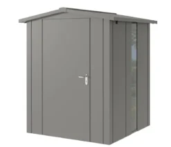Hörmann Metallgerätehaus Juno JSD2 L-Sk Motiv Design bodentiefes Fenster, ca. B189/H219/T181 cm