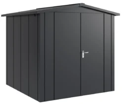 Hörmann Metallgerätehaus Juno JSD5 L-Sk Motiv Design mit Doppeltür, ca. B237/H223/T229 cm