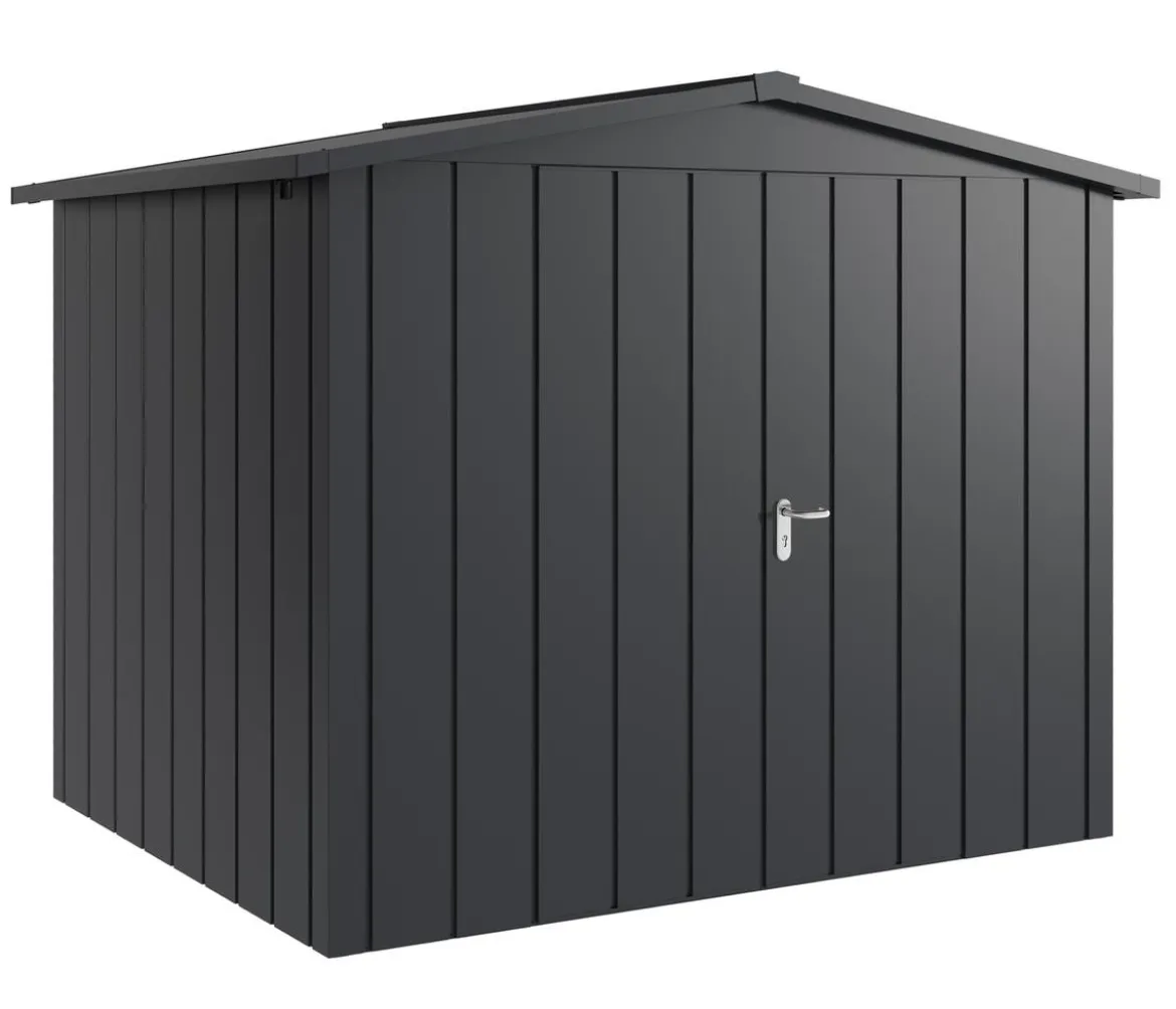 Hörmann Metallgerätehaus Juno JSD9 M-Sk Motiv Modern mit Doppeltür, ca. B285/H227/T237 cm