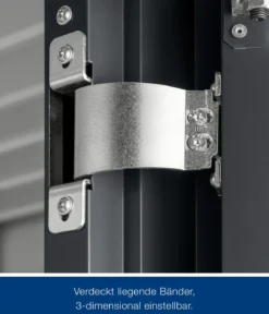 Hörmann Metallgerätehaus Juno JSD14 L-Sk Motiv Design, ca. B333/H231/T325 cm