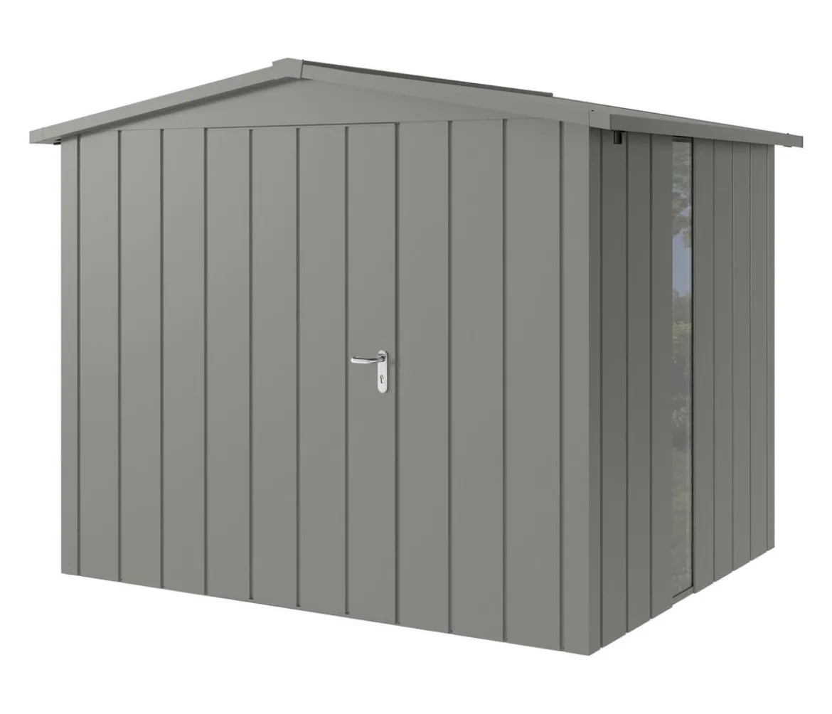 Hörmann Metallgerätehaus Juno JSD9 M-Sk Motiv Modern bodentiefes Fenster, ca. B285/H227/T237 cm