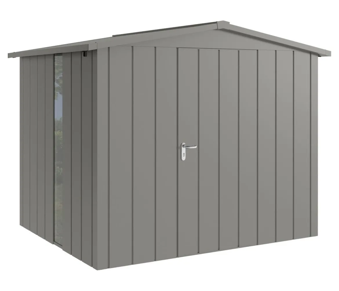 Hörmann Metallgerätehaus Juno JSD9 M-Sk Motiv Modern bodentiefes Fenster, ca. B285/H227/T237 cm