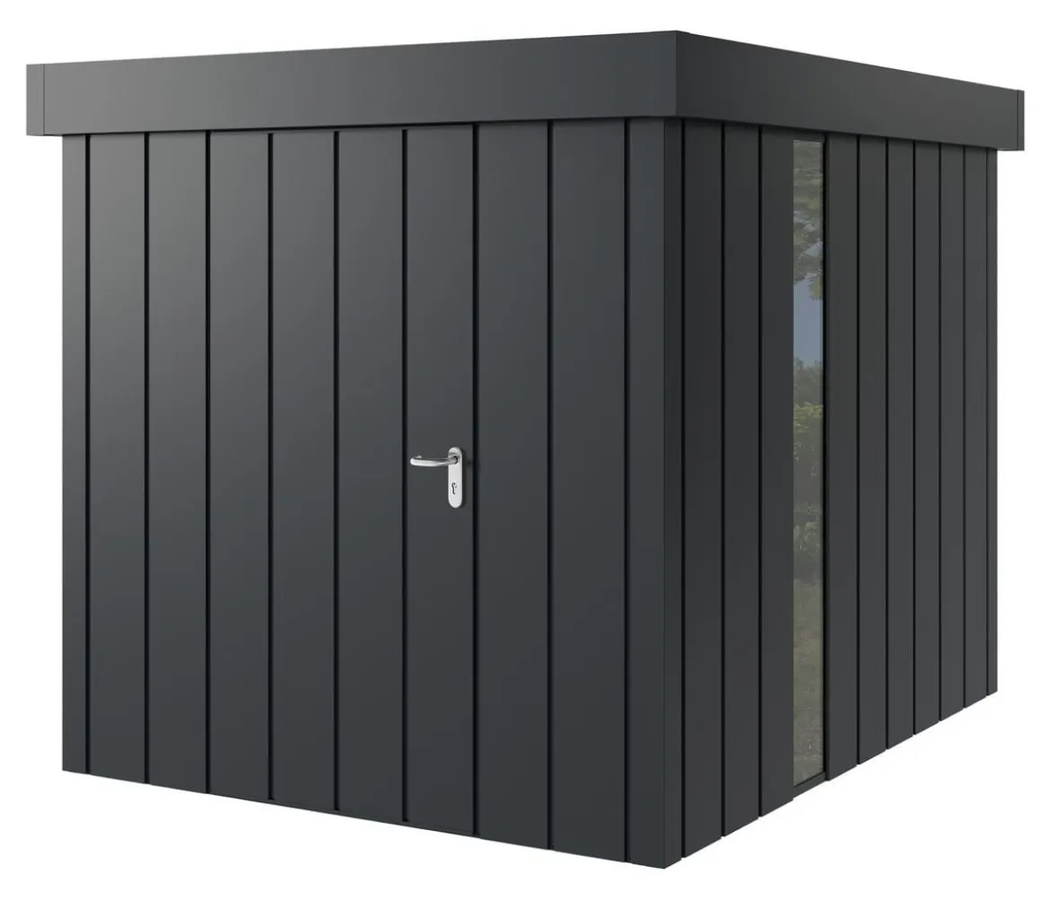 Hörmann Metallgerätehaus Juno JFD6 M-Sk Motiv Modern bodentiefes Fenster, ca. B229/H222/T277 cm