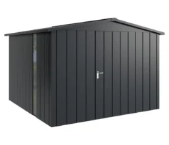 Hörmann Metallgerätehaus Juno JSD14 M-Sk Motiv Modern bodentiefes Fenster, ca. B333/H231/T325 cm