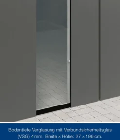 Hörmann Metallgerätehaus Juno JSD14 M-Sk Motiv Modern bodentiefes Fenster, ca. B333/H231/T325 cm