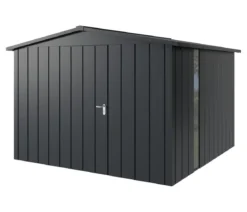 Hörmann Metallgerätehaus Juno JSD14 M-Sk Motiv Modern bodentiefes Fenster, ca. B333/H231/T325 cm