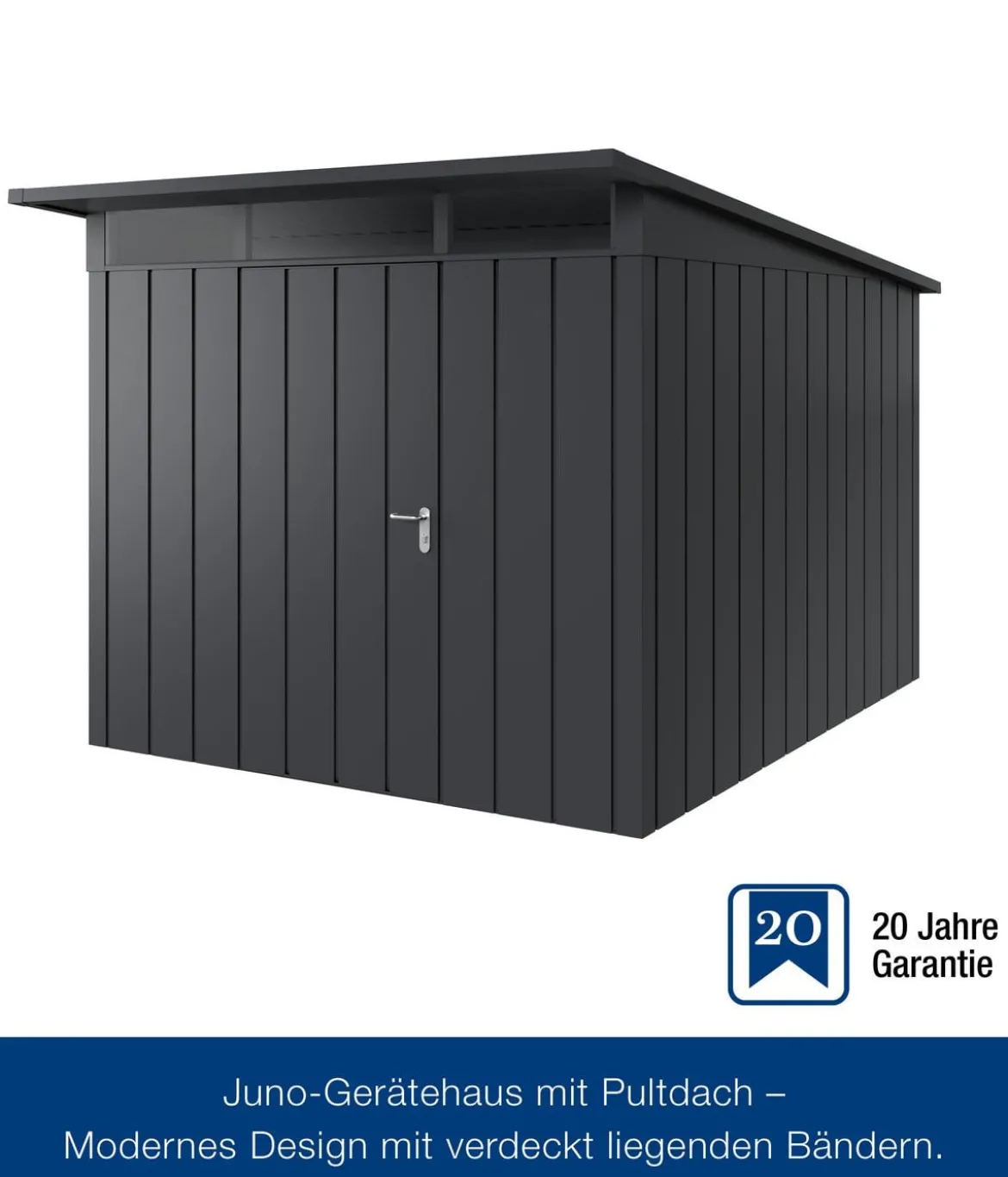 Hörmann Metallgerätehaus Juno JPD11 M-Sk Motiv Modern, ca. B277/H232/T358 cm