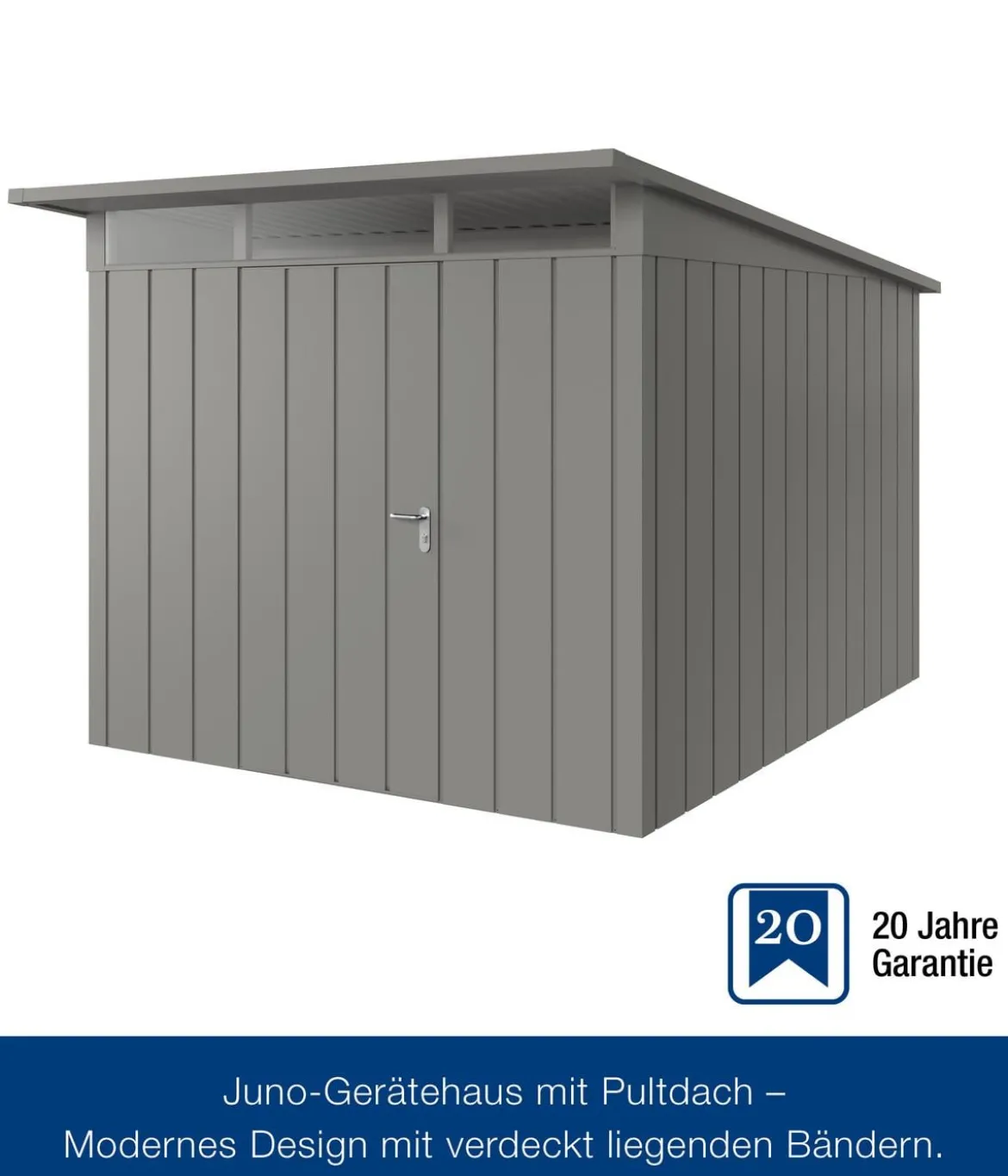 Hörmann Metallgerätehaus Juno JPD11 M-Sk Motiv Modern, ca. B277/H232/T358 cm
