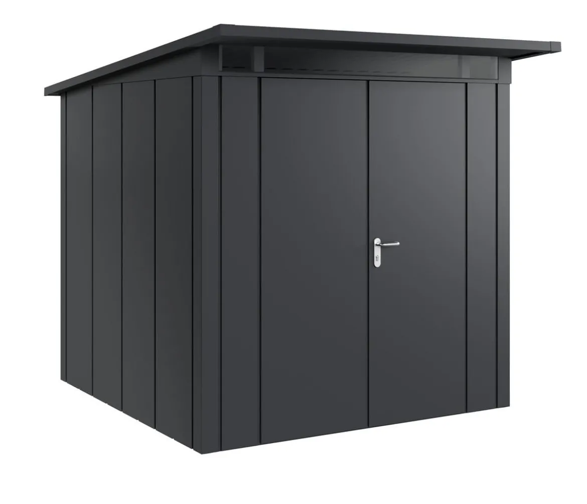 Hörmann Metallgerätehaus Juno JPD5 L-Sk Motiv Design mit Doppeltür, ca. B229/H224/T262 cm