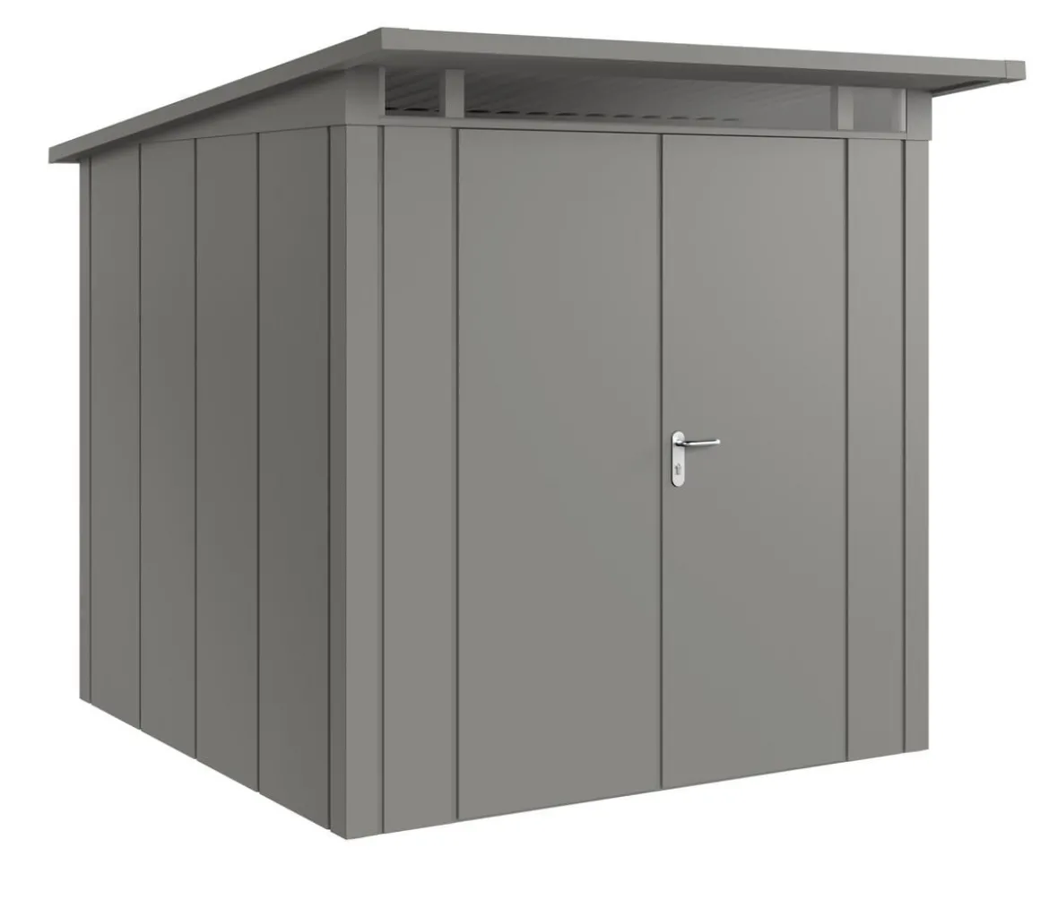 Hörmann Metallgerätehaus Juno JPD5 L-Sk Motiv Design mit Doppeltür, ca. B229/H224/T262 cm