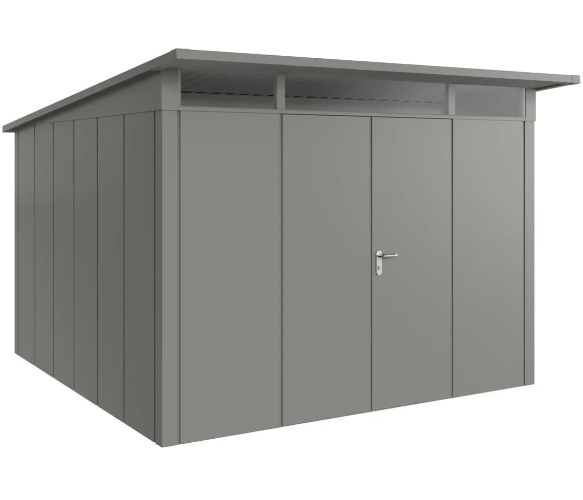 Hörmann Metallgerätehaus Juno JPD14 L-Sk Motiv Design mit Doppeltür, ca. B325/H232/T358 cm