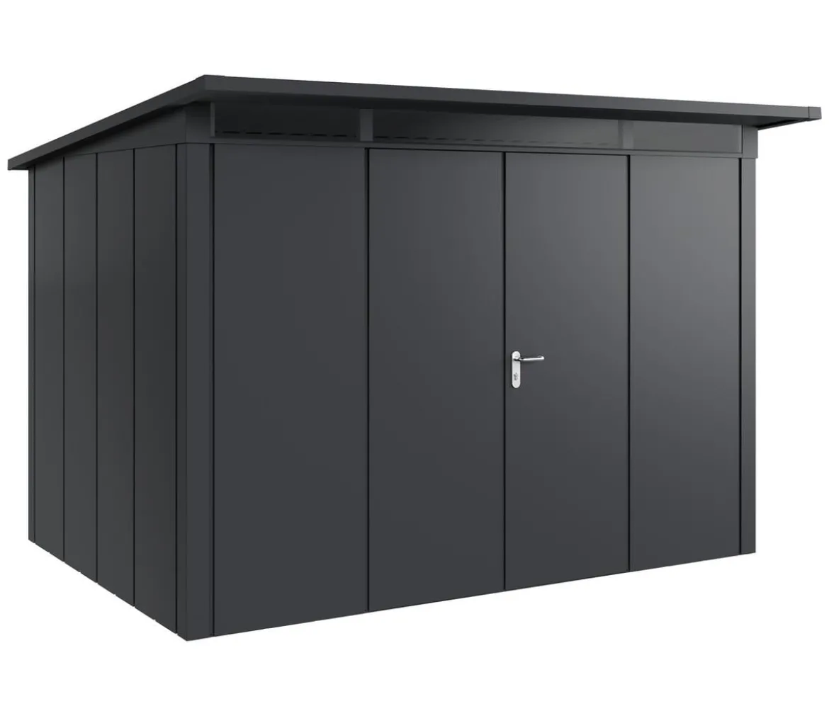 Hörmann Metallgerätehaus Juno JPD12 L-Sk Motiv Design mit Doppeltür, ca. B325/H224/T262 cm