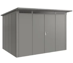 Hörmann Metallgerätehaus Juno JPD12 L-Sk Motiv Design mit Doppeltür, ca. B325/H224/T262 cm