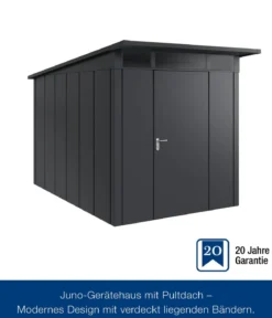 Hörmann Metallgerätehaus Juno JPD7 L-Sk Motiv Design, ca. B229/H232/T358 cm