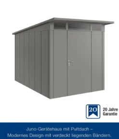 Hörmann Metallgerätehaus Juno JPD7 L-Sk Motiv Design, ca. B229/H232/T358 cm