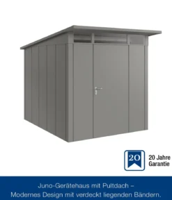 Hörmann Metallgerätehaus Juno JPD6 L-Sk Motiv Design, ca. B229/H232/T310 cm