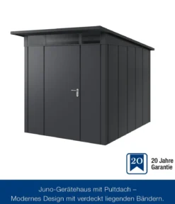 Hörmann Metallgerätehaus Juno JPD6 L-Sk Motiv Design, ca. B229/H232/T310 cm