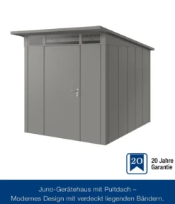 Hörmann Metallgerätehaus Juno JPD6 L-Sk Motiv Design, ca. B229/H232/T310 cm