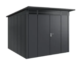 Hörmann Metallgerätehaus Juno JPD10 L-Sk Motiv Design mit Doppeltür, ca. B277/H232/T310 cm