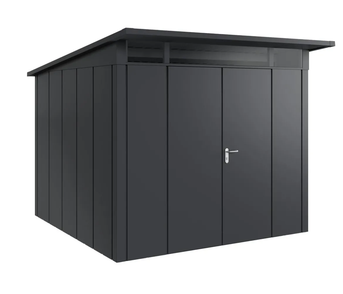 Hörmann Metallgerätehaus Juno JPD10 L-Sk Motiv Design mit Doppeltür, ca. B277/H232/T310 cm