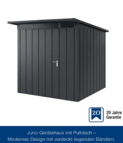 Hörmann Metallgerätehaus Juno JPD5 M-Sk Motiv Modern, ca. B229/H224/T262 cm