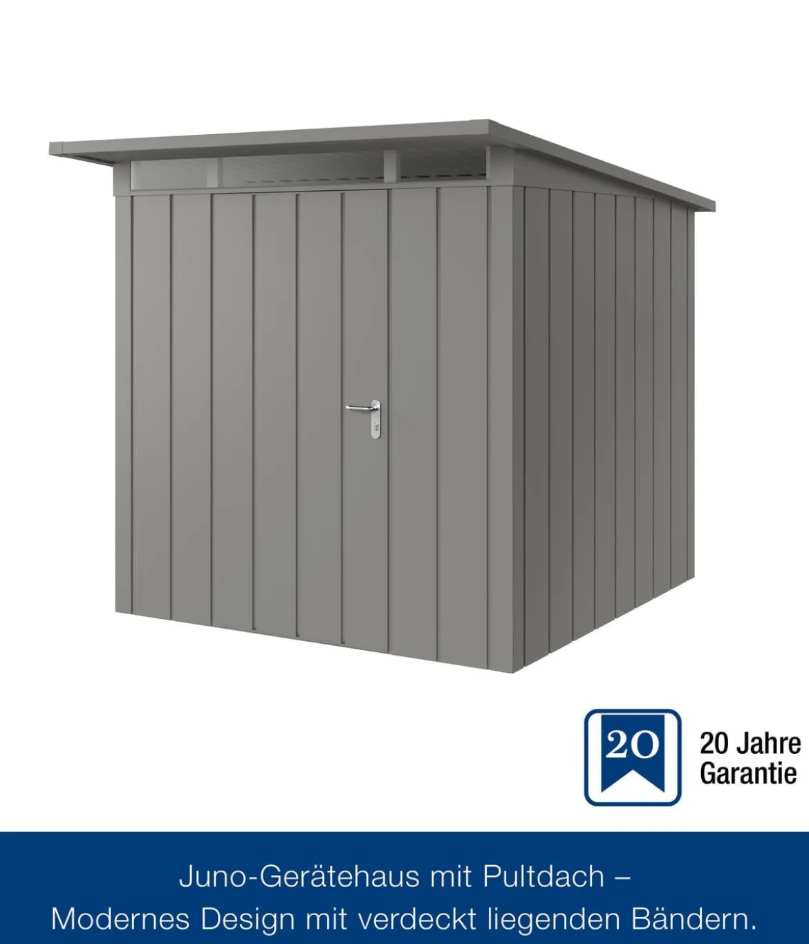 Hörmann Metallgerätehaus Juno JPD5 M-Sk Motiv Modern, ca. B229/H224/T262 cm