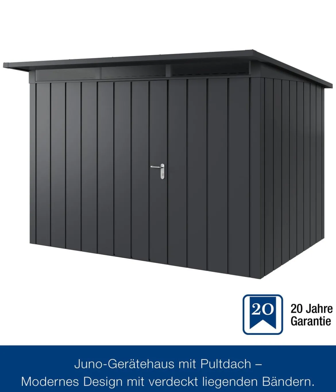 Hörmann Metallgerätehaus Juno JPD12 M-Sk Motiv Modern, ca. B325/H224/T262 cm