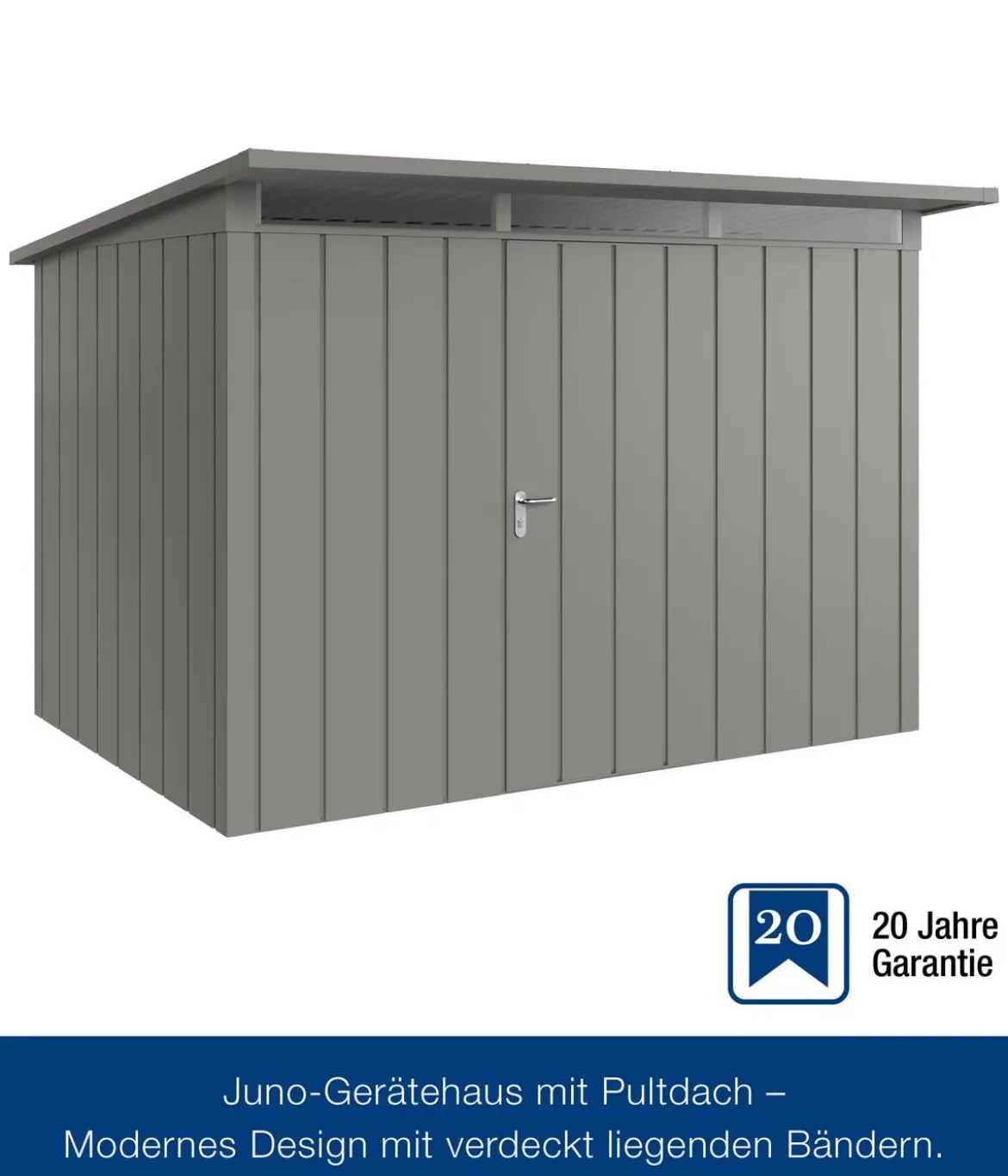 Hörmann Metallgerätehaus Juno JPD12 M-Sk Motiv Modern, ca. B325/H224/T262 cm
