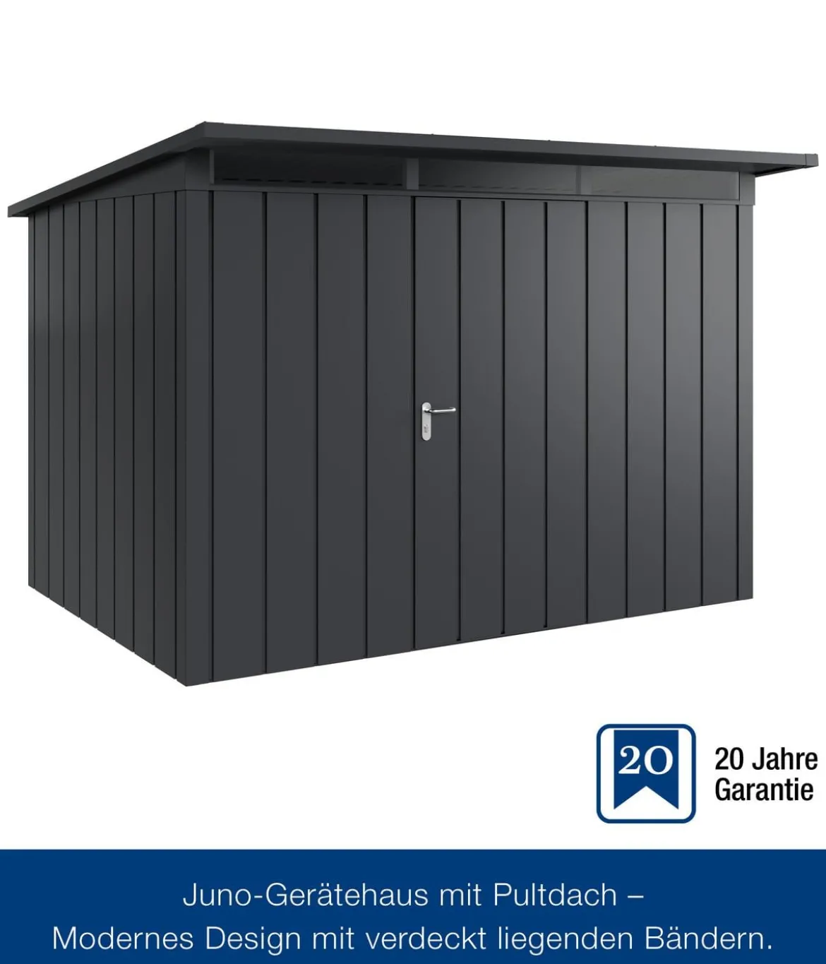 Hörmann Metallgerätehaus Juno JPD12 M-Sk Motiv Modern, ca. B325/H224/T262 cm