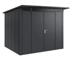 Hörmann Metallgerätehaus Juno JPD9 L-Sk Motiv Design mit Doppeltür, ca. B277/H224/T262 cm