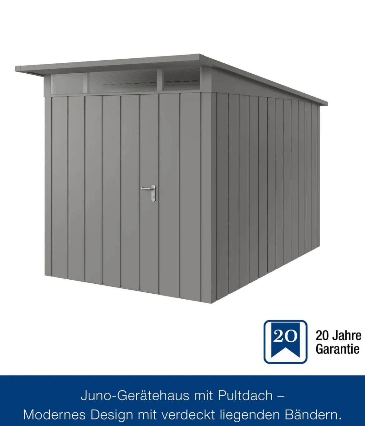 Hörmann Metallgerätehaus Juno JPD7 M-Sk Motiv Modern, ca. B229/H232/T358 cm