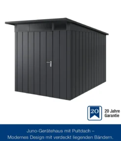 Hörmann Metallgerätehaus Juno JPD7 M-Sk Motiv Modern, ca. B229/H232/T358 cm