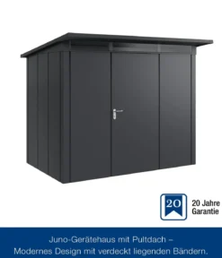 Hörmann Metallgerätehaus Juno JPD8 L-Sk Motiv Design, ca. B277/H224/T214 cm